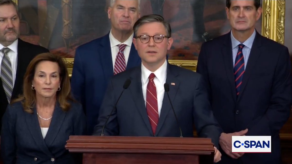 .Speaker Mike Johnson on Democrats boycotting the State of the Union address: "It's shameful that they would boycott an address … Republicans don't do that."