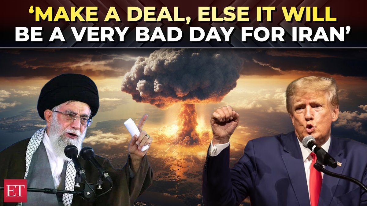 ‘It’s gonna be a very bad day…’: Trump’s explosive ultimatum to Iran ahead of nuclear talks ⚠️💥🗣️🇺🇸🇮🇷☢️🔥 #Trump #Iran #NuclearTalks #USIranTensions