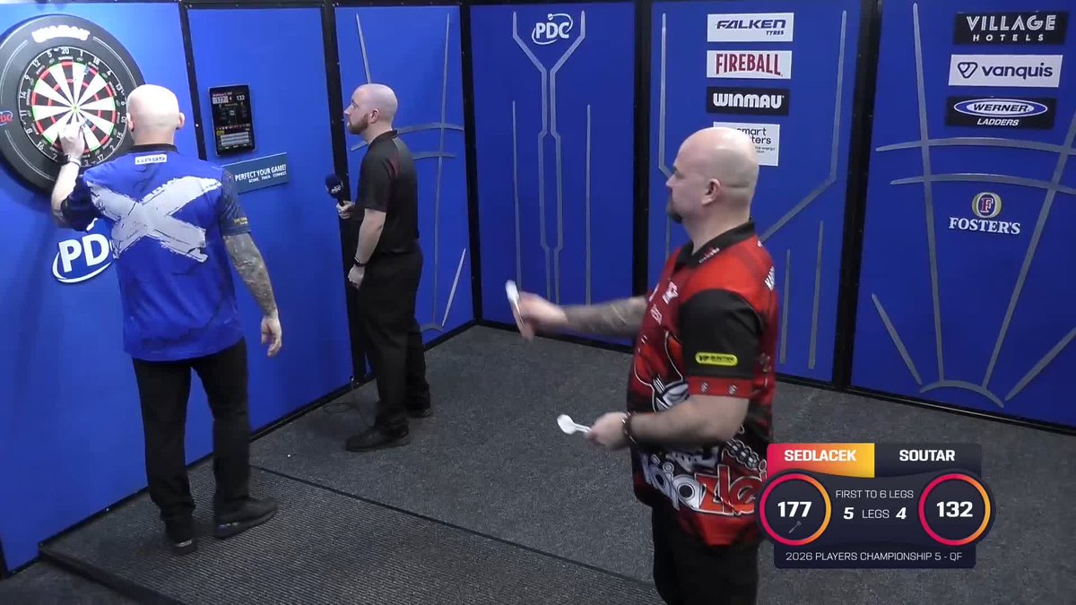 SEMI BOUND SEDLACEK! Karel Sedlacek is through to the semi-final stage of #PC5, as Evil Charlie beats Alan Soutar 6-4 in Leicetser! 📺 #PC5