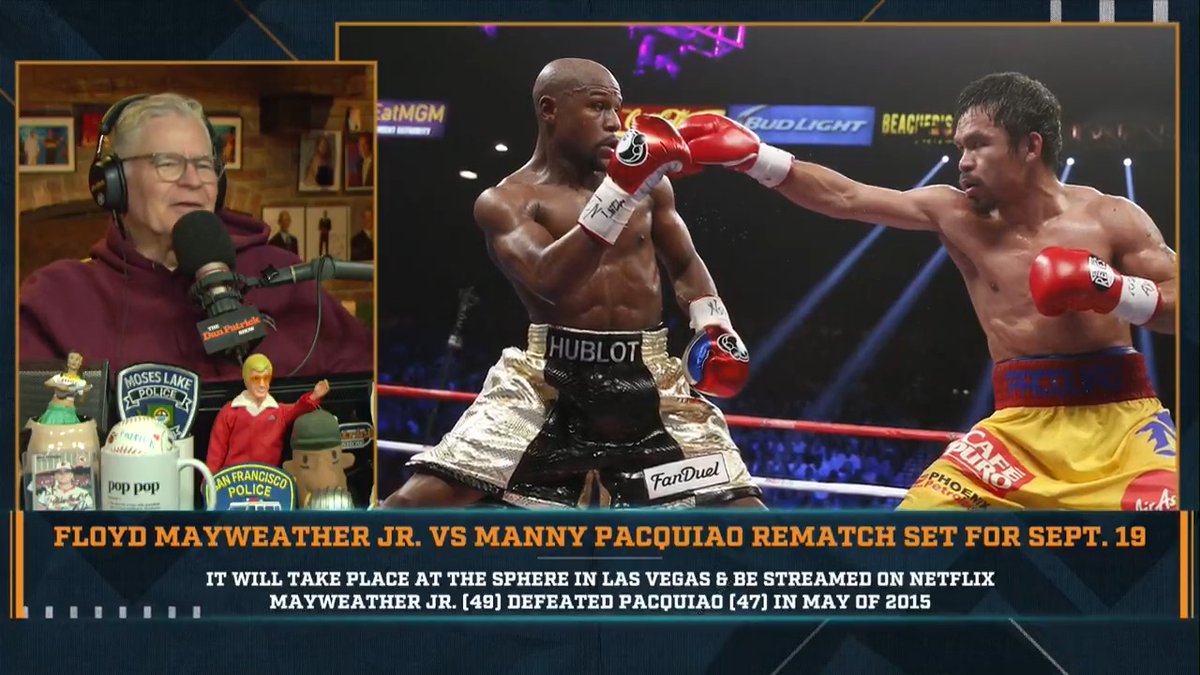 "Is this where boxing is? How did we get here?" – DP on the Mayweather-Pacquiao rematch announcement.