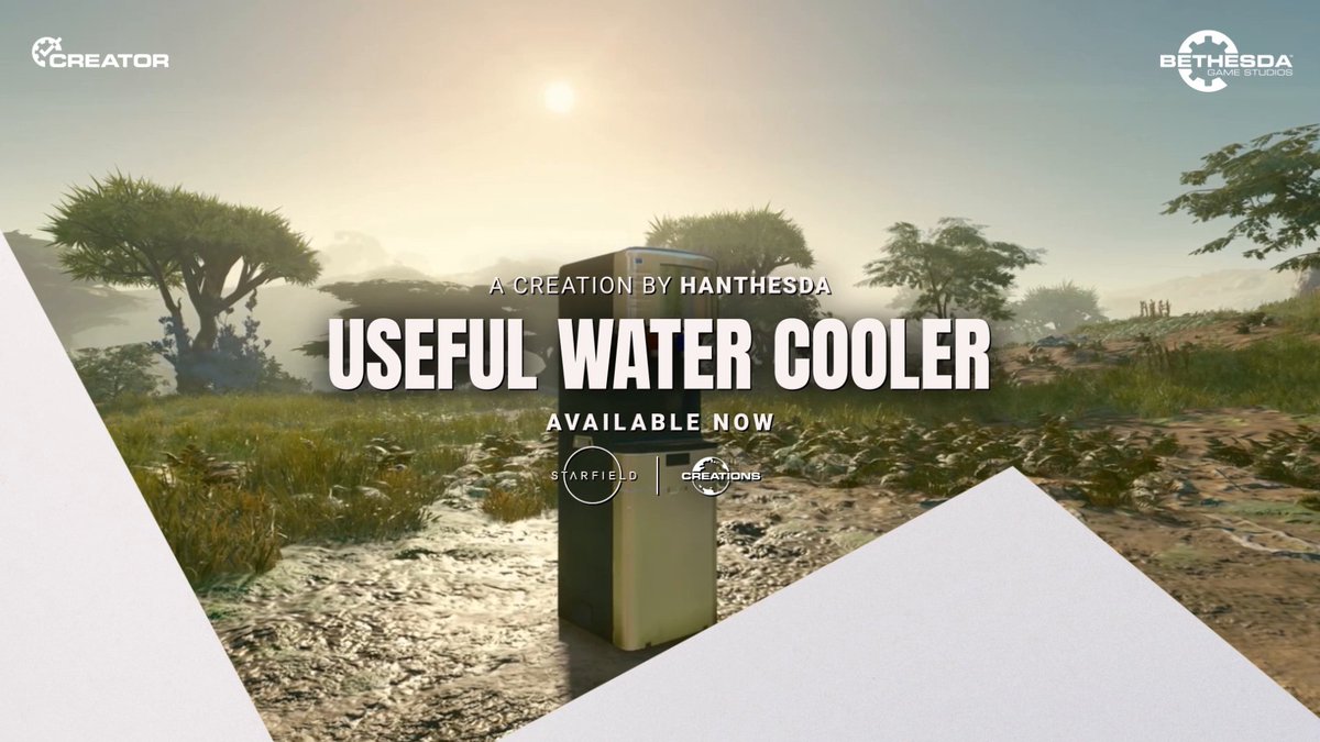 🥤 Feeling dehydrated? With this Creation by Hanthesda, you can save your other drinks and get some water straight from your water cooler. Want to take a drink to go? If you have a membrane, interact with the water cooler while crouching to fill a water pack! More info: