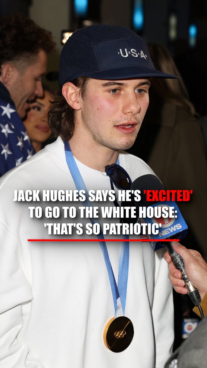 'WE'RE ATHLETES': Jack Hughes keeps it focused on country over politics ahead of Team USA’s visit to the State of the Union. "We’re so proud to represent the U.S., and when you get the chance to go to the White House, meet the President, you know, we’re proud to be Americans." "That’s so patriotic, so no matter what your views are, we’re super excited to go to the White House tomorrow and be a part of that."