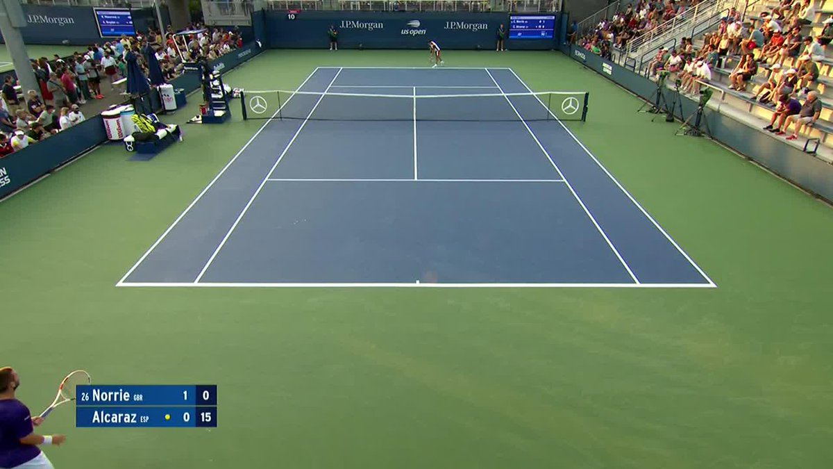 ⏪ Admin found Carlos Alcaraz's first winner at the US Open.