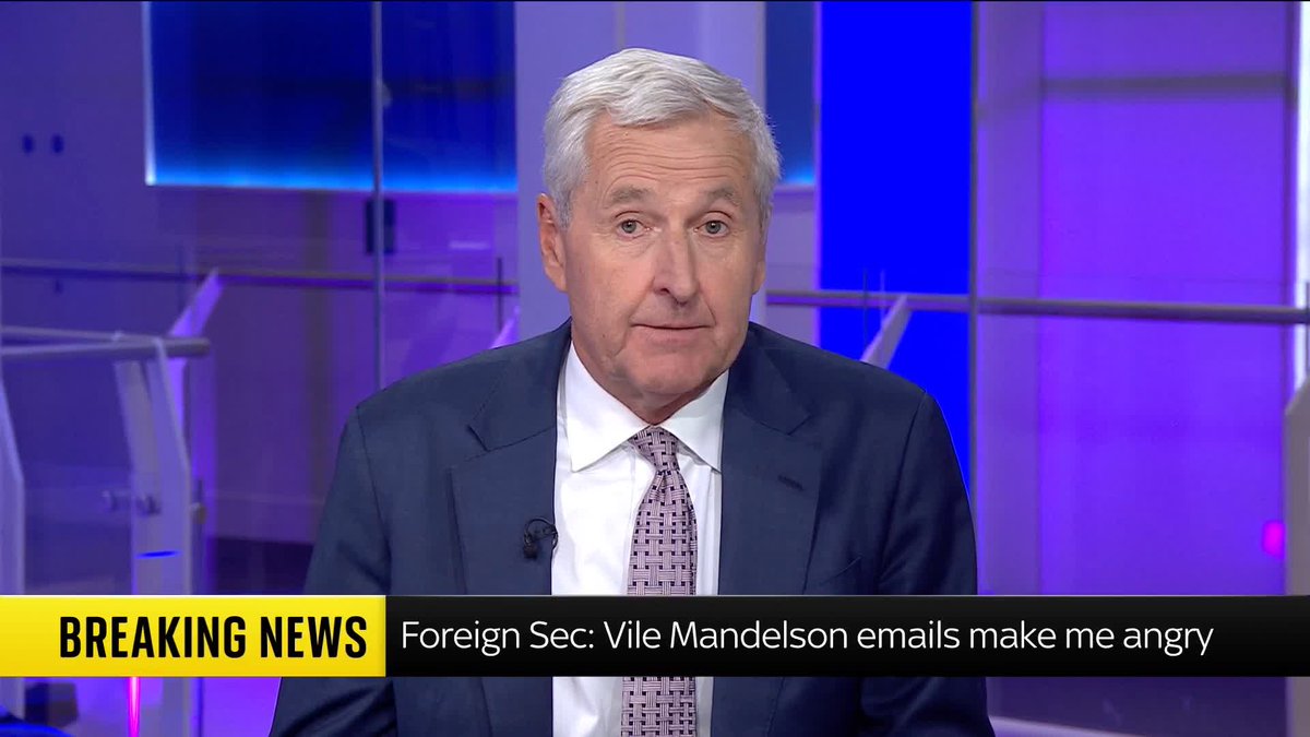 'Mandelson should never have been appointed'. Foreign Secretary Yvette Cooper tells Sky's Political Editor Beth Rigby that Mandelson's emails were 'vile' and that they make her 'so angry'. 🔗 📺 Sky 501, Virgin 602, Freeview 233 and YouTube