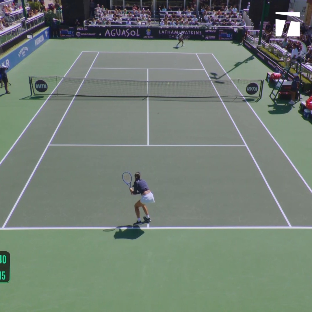 Venus Williams on fire early in Austin 🔥 Her vintage backhand pass 😮‍💨 #ATXOpen
