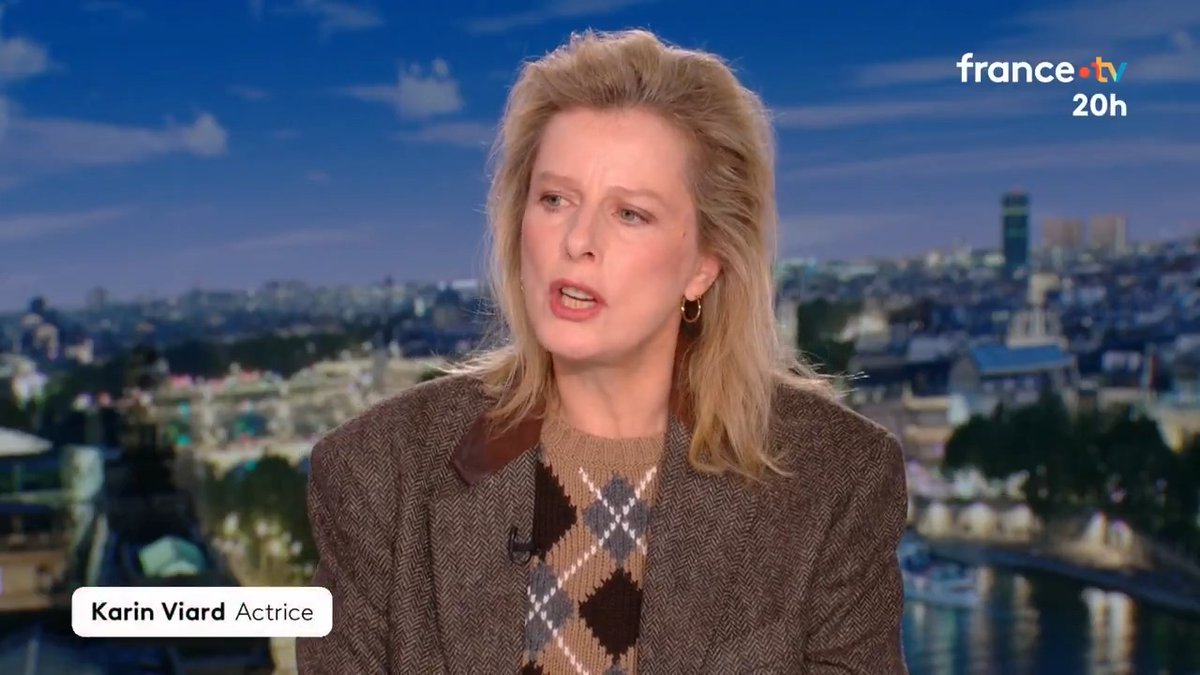 🎬🗣️ "Je suis d'une génération où j'ai accepté et cautionné un certain nombre de comportements. Le patriarcat est une violence faite aux femmes" Karin Viard explique comment son dernier film "La Maison des femmes" a changé son rapport au féminisme. #JT20h