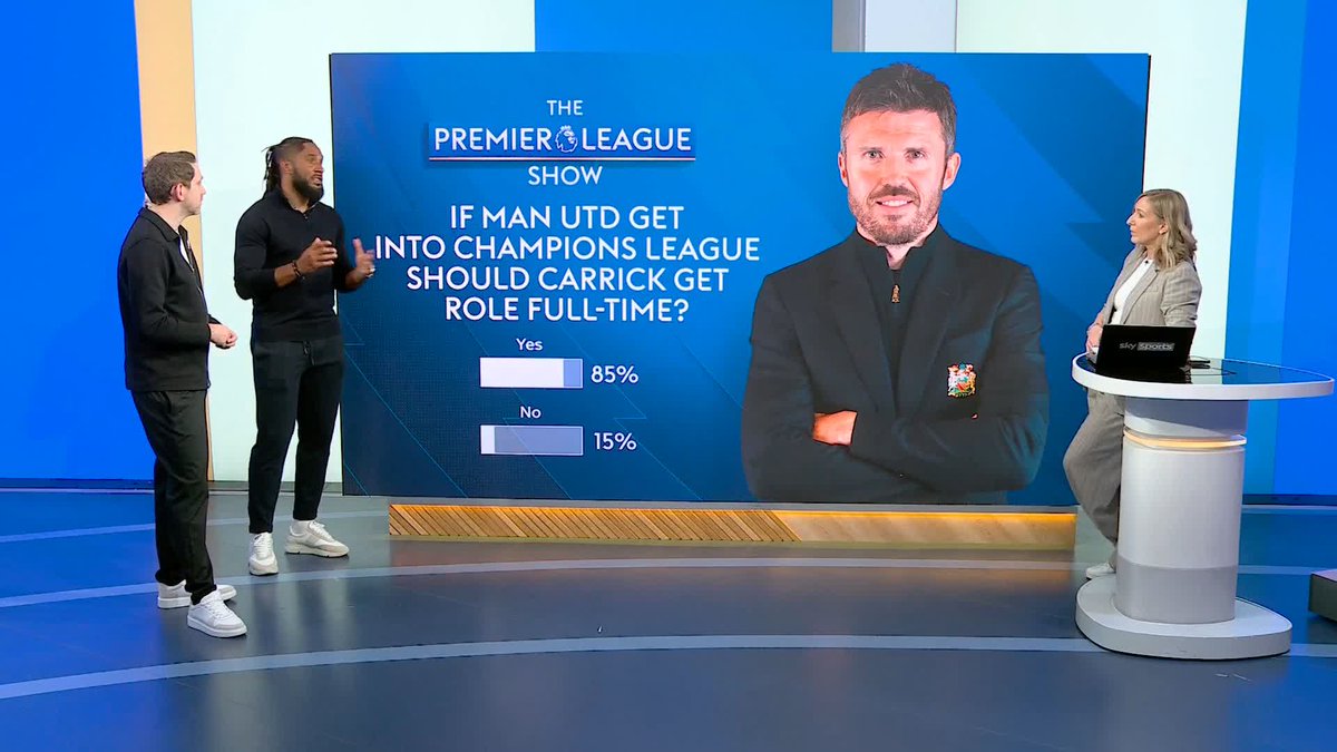 "If they finish third, he's a shoe-in!" Should Michael Carrick get the Man Utd job full-time if the Red Devils reach the Champions League? 🤔