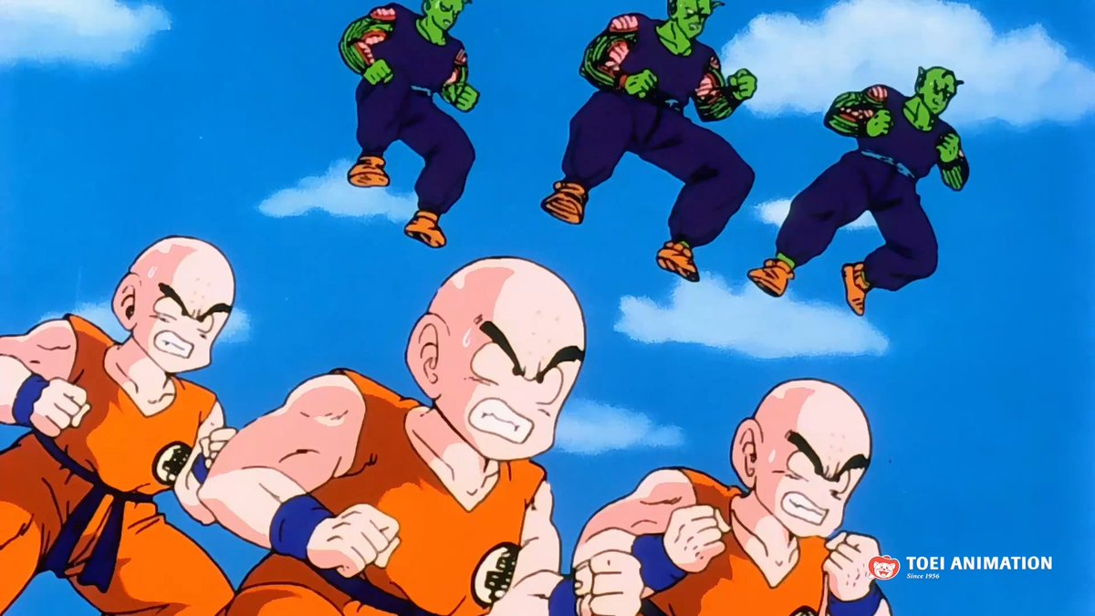 Aunque Krilin y Piccolo unen fuerzas, Nappa demuestra ser un guerrero imponente. 💪🔥 ¿Recuerdas quién logra derrotarlo? 🔮🐉 #DragonBallZ
