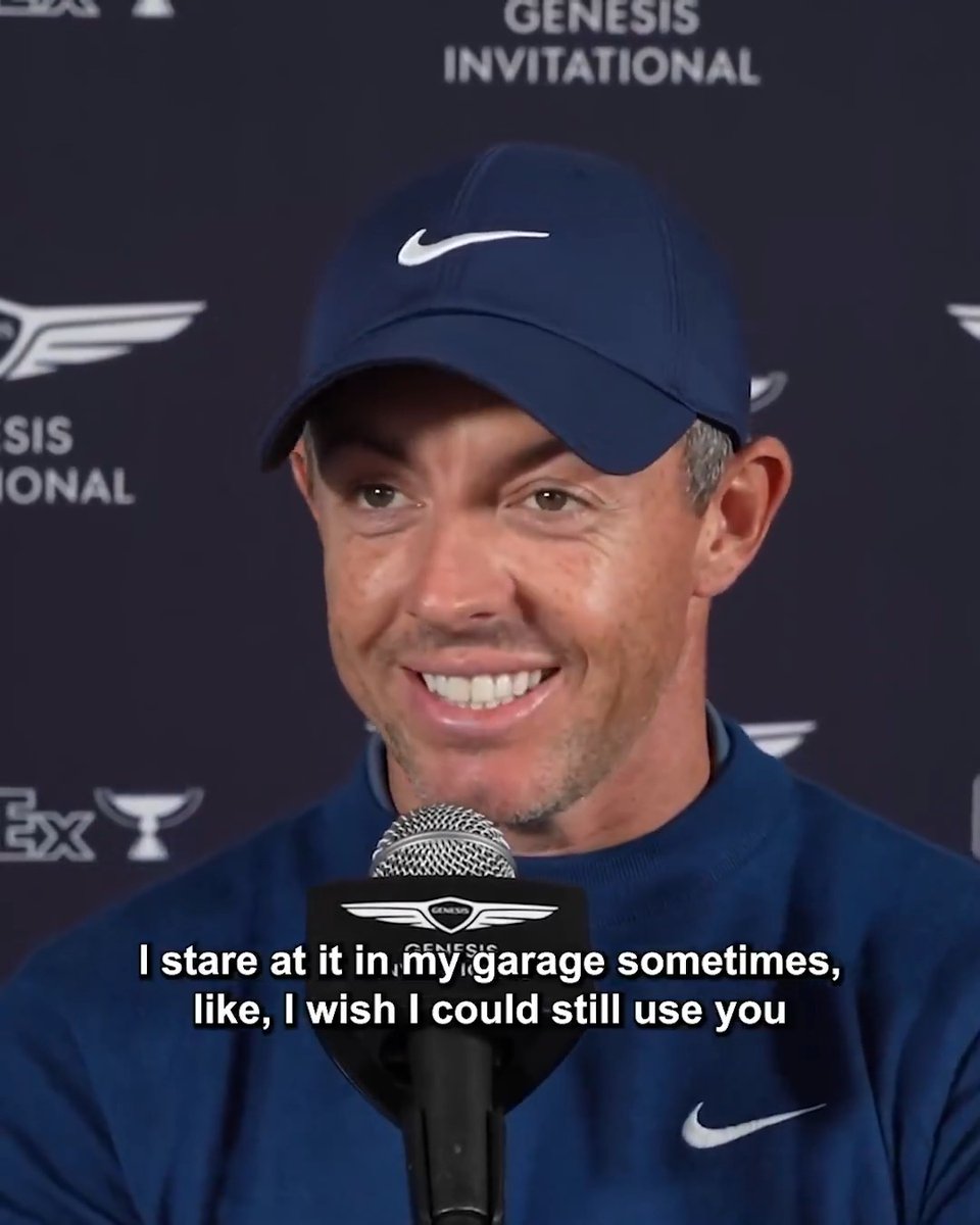 "I stare at it in my garage sometimes." 😂 Rory McIlroy on his favorite club of all time.