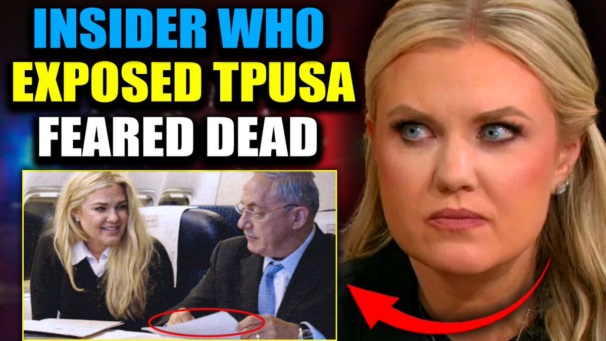 TPUSA Insider Feared Dead After Releasing Proof Israel Killed Charlie Kirk The whistleblower who first blew the lid off Turning Point USA's shadowy ties to Israel, and new CEO Erika Kirk's direct connections to international orphan trafficking networks - is missing, feared dead.