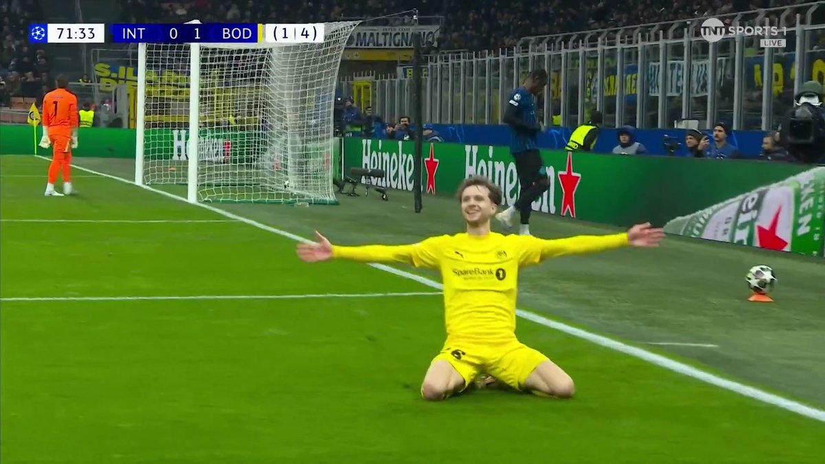 Bodo/Glimt double their advantage and now lead Inter 5-1 on aggregate 🤩 TNT Sports &amp; discovery+ UK