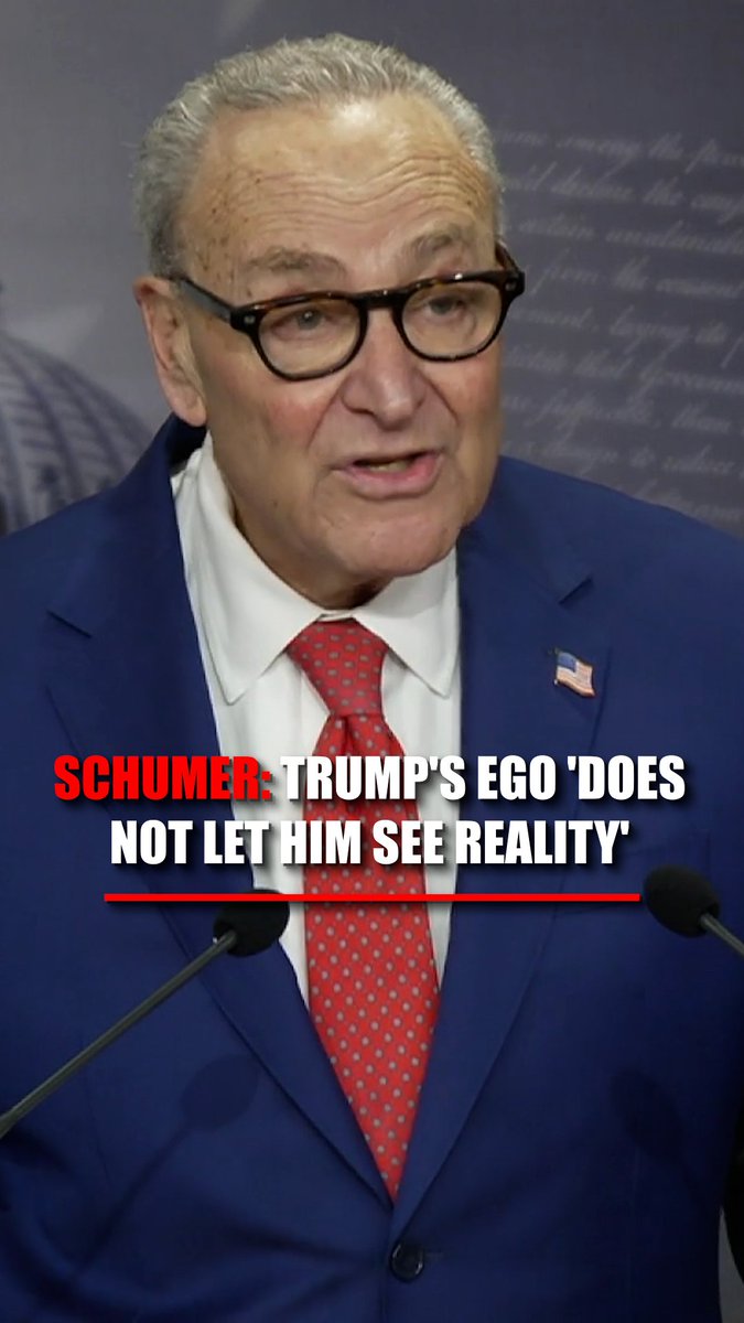 SCHUMER: "He'll blame Biden, he'll blame the Supreme Court. He'll point the finger at everyone but himself. But tonight, the American people will see a president whose ego does not let him see reality."