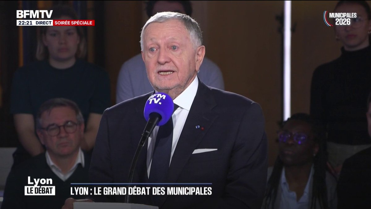 Municipales à Lyon: "Je crois à une ville rassemblée, un Lyon heureux", déclare Jean-Michel Aulas (Cœur lyonnais)