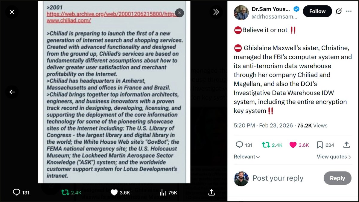 BREAKING: Ghislaine Maxwell's Sister Is Literally In Control Of All The FBI Computer Systems, Including National Security &amp; Epstein Files!