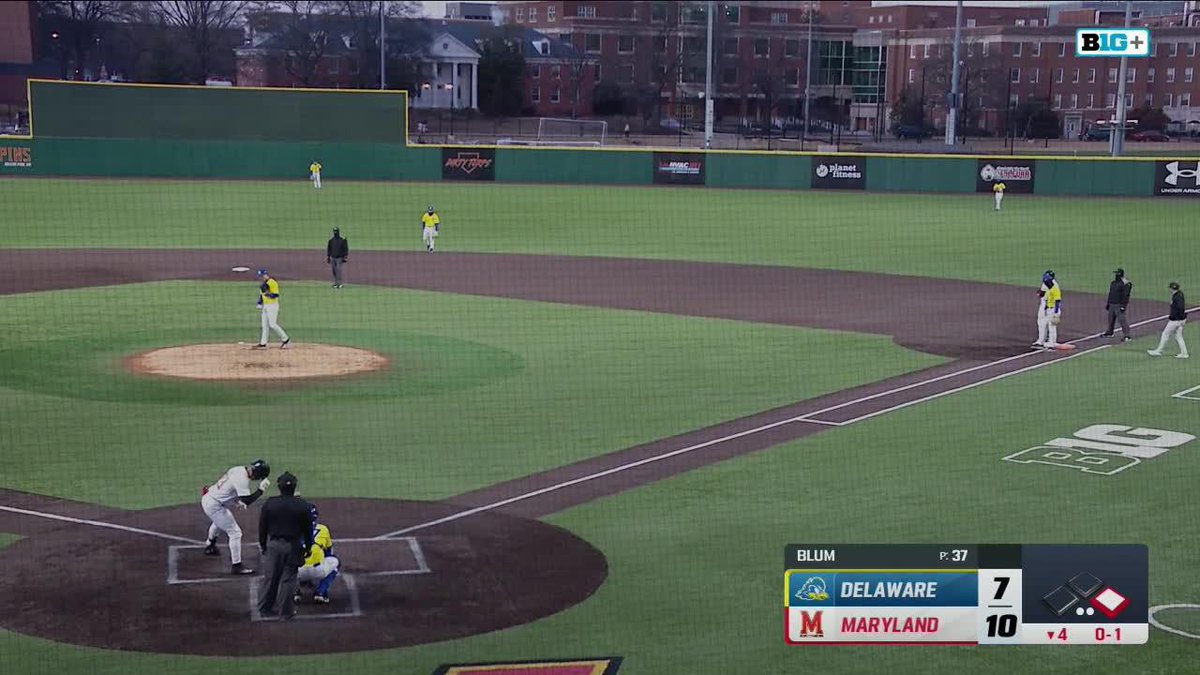 First career home run for Bud Coombs 106 mph off the bat! 💪 #DirtyTerps