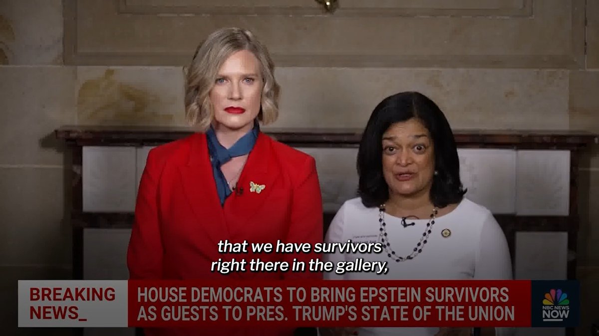 I’m honored to have Marijke Chartouni as my guest at tonight’s State of the Union. The Trump Administration has continually tried to intimidate her and other survivors, as well as cover-up the Epstein files. Tonight, he has to look them in the face.