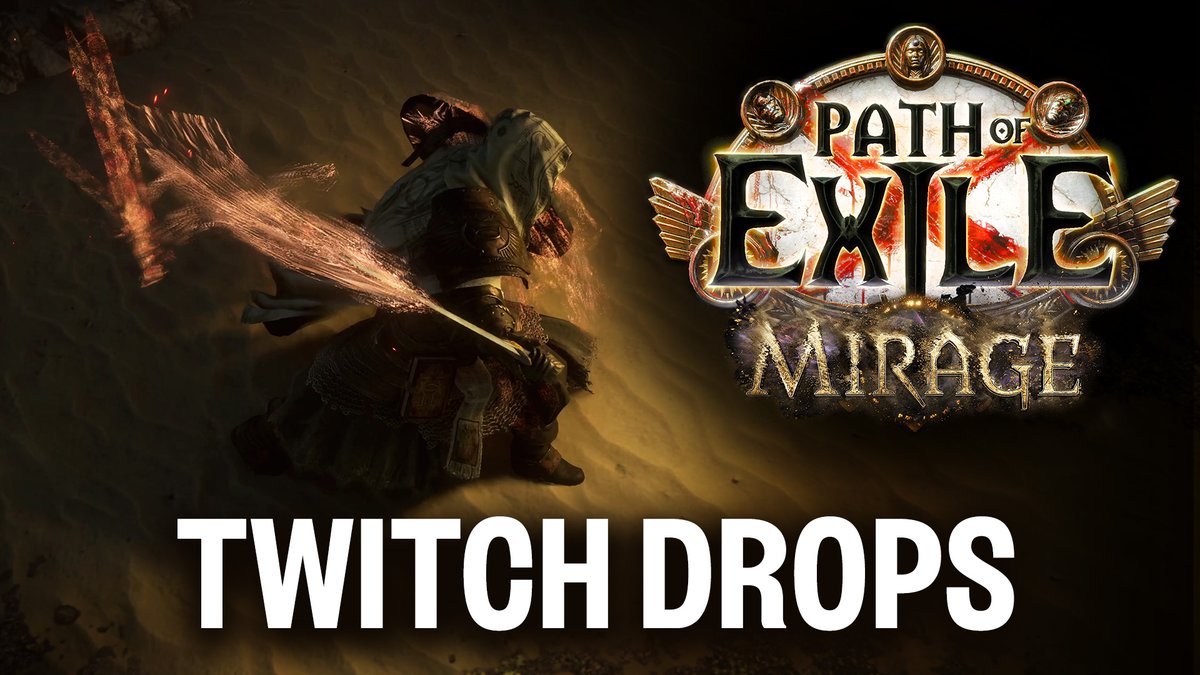 Be one with the desert with the Mirage Weapon Effect Twitch drop that will be available during the Path of Exile: Mirage content reveal. Get it for free by tuning into GGG Live at 11AM on February 26th (PST).
