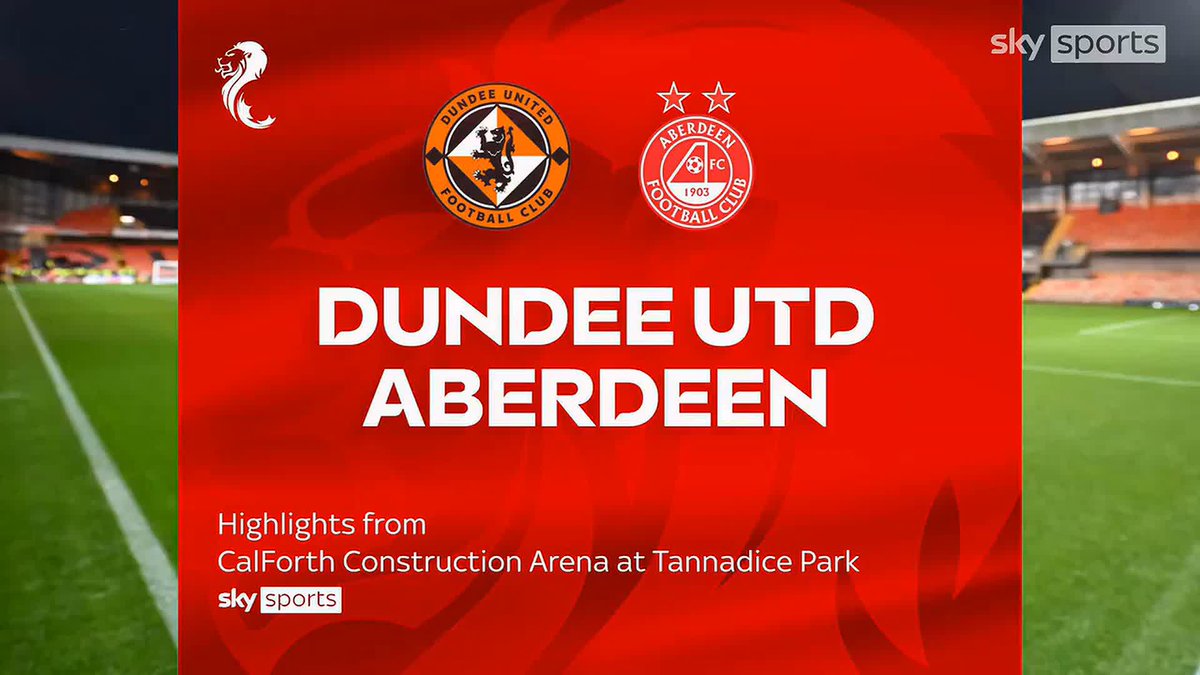 🟠 Camara hits the post 🔴 Nisbet misses an open goal Highlights from Tannadice Park as Dundee Utd and Aberdeen failed to boost their top-six hopes with a draw ⤵️