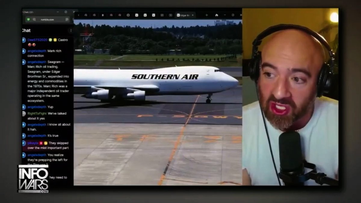 VIDEO: Watch Alex Jones & Mike Benz Expose Jeffrey Epstein's Secret CIA Air Force 2 Months Before The Story Broke!