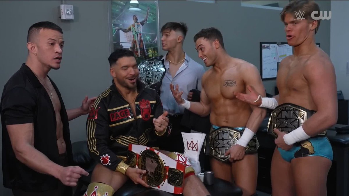 .Ricky Saints and the NEW NXT Tag Team Champions The Vanity Project are 100% rooting for “All Ego” Ethan Page tonight! 😮