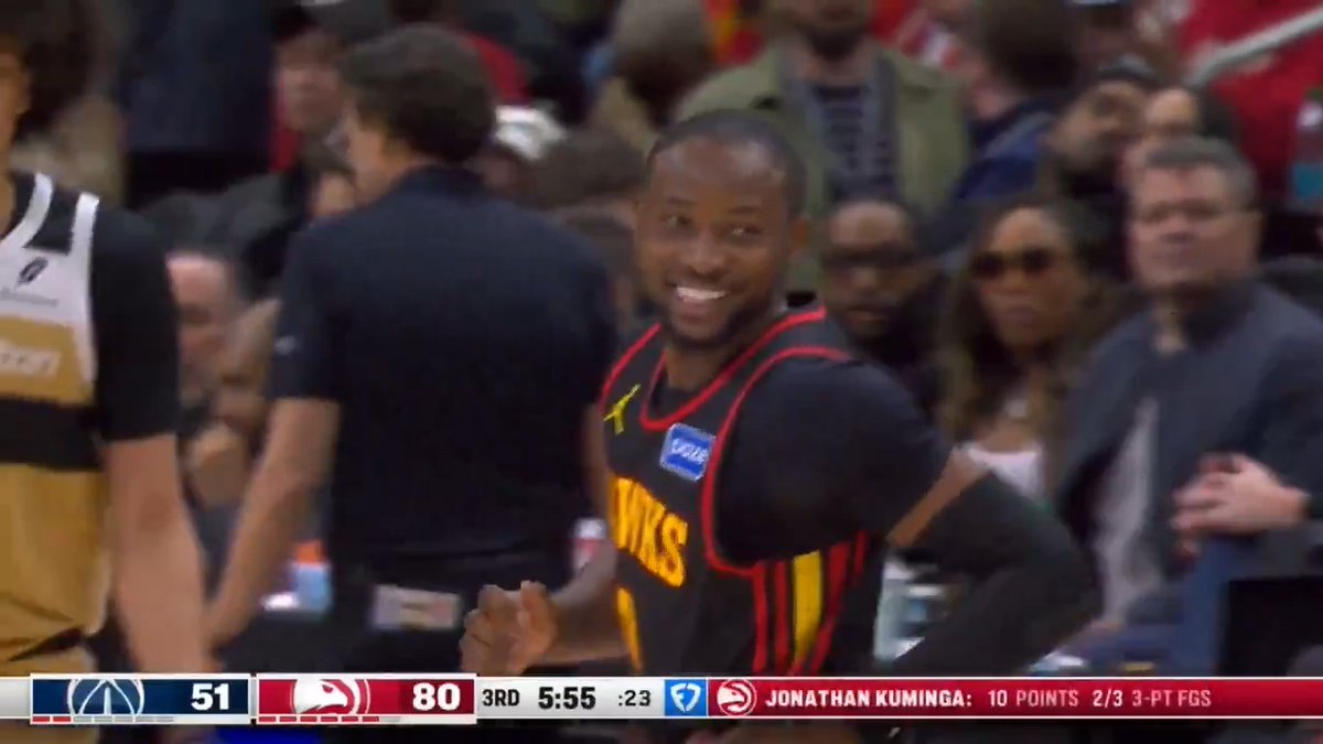 Jonathan Kuminga is having fun 😃