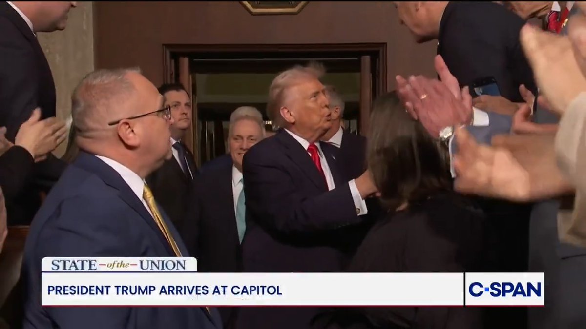 "Mr. Speaker, the President of the United States." #SOTU #SOTU2026