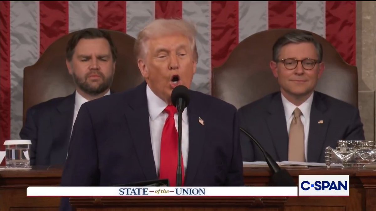 TRUMP: "The state of our union is strong."