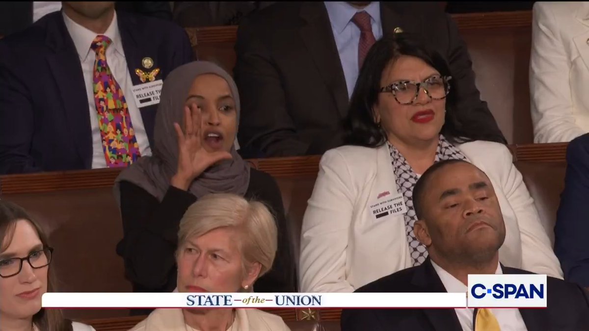 President Trump: "You should be ashamed of yourself." Rep. Ilhan Omar (D-MN): "You have killed Americans." #SOTU #SOTU2026