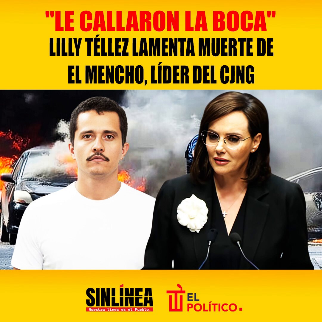 Ahora resulta 🙄 🔴 #LillyTéllez (Lilly Téllez) insinuó que la muerte de #ElMencho no fue casualidad y sirvió para proteger el "narcopacto" de Morena que arrastraría a #AMLO 🚨‼️🔥