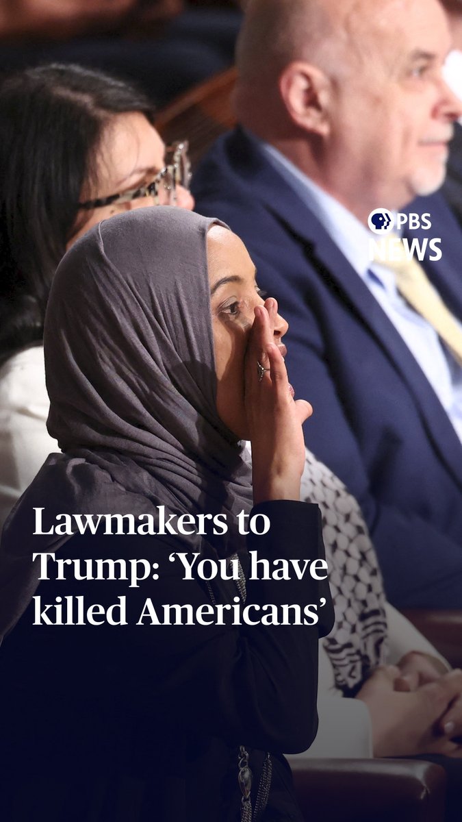 President Donald Trump asked members of Congress to stand during his State of the Union address Tuesday if they agreed with the "fundamental principle" that "the first duty of the American government is to protect American citizens, not illegal aliens." While Republicans stood and applauded for two minutes, Democrats shouted at the president. At least one, Rep. Ilhan Omar, D-Minn., shouted "you have killed Americans," a reference to two citizens shot and killed by federal agents in Minnesota in January. Speaking over the shouts, Trump berated Democrats for not standing, saying, "Isn't that a shame? You should be ashamed of yourself, not standing up. You should be ashamed of yourselves." Trump's address comes after 13 months of break-neck deregulation, a record number of executive actions, mass layoffs, aggressive immigration tactics and more.