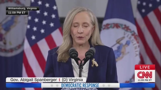 Abigail Spanberger delivers the official Democratic response to Trump's State of the Union address