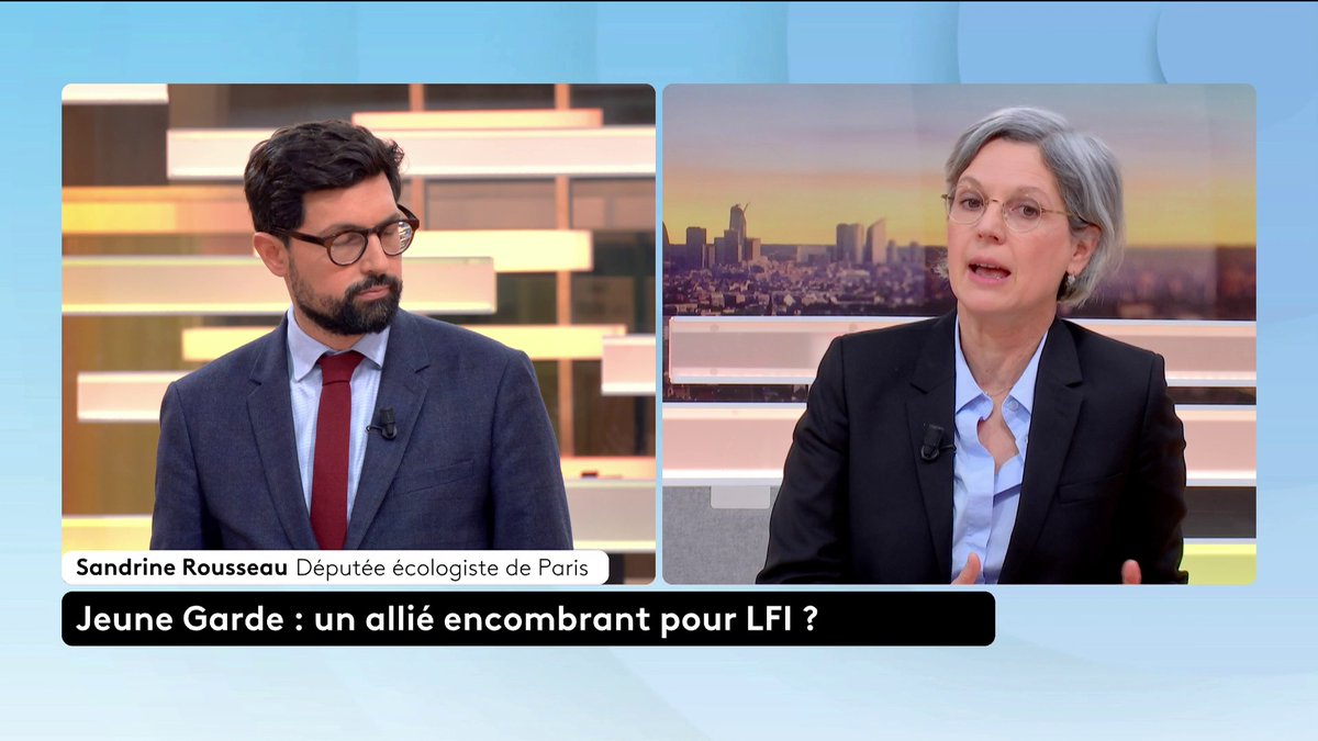 🔴 "Je trouve que c'est incroyable ce qui est en train de se passer pour LFI. On les accuse de tous les maux. On a l'impression que c'est eux le danger de la démocratie aujourd'hui." 🗣 Sandrine Rousseau, députée écologiste. #canal16