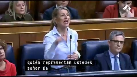 #EnDirecto | Yolanda Díaz a Jaime de Olano (PP): "¿Sabe a quién represento? A 16 millones que gracias a este Gobierno tienen contrato indefinido y a 500.000 migrantes que vamos a regularizar. ¿Sabe a quién representa usted? A quienes explotan a trabajadores y no pagan impuestos"