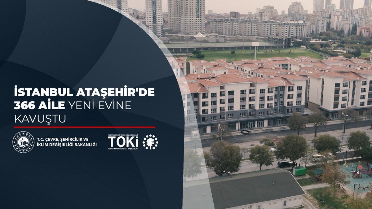 🏘️ İstanbul Ataşehir Şerifali Çiftliği 1. Etap'ta 3️⃣6️⃣6️⃣ kentsel dönüşüm konutu tamamlandı. 🗓️ 0️⃣2️⃣-2️⃣0️⃣ Şubat 2️⃣0️⃣2️⃣6️⃣ tarihleri arasında hak sahiplerine teslim edildi. 👨👩👧👦 Hak sahibi vatandaşlarımıza yeni yuvalarında huzurlu, sağlıklı ve mutlu bir yaşam dileriz.