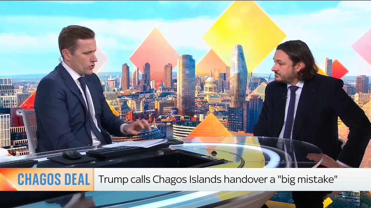 NEW - Former LABOUR adviser says Starmer’s Chagos deal is “best placed on ice for the moment” Comes ahead of rumoured statement by ministers pausing the legislation today I suspect this media round is softening up that eventuality Huge!