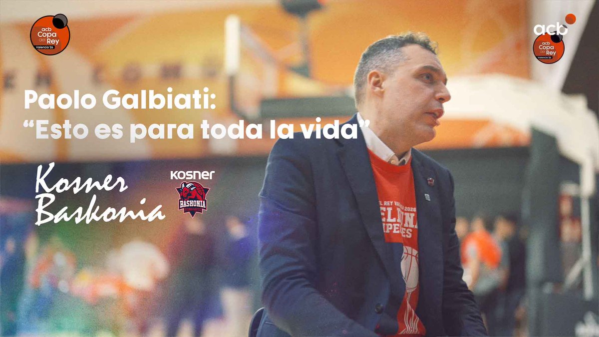✨ "𝙴𝚜𝚝𝚘 𝚎𝚜 𝚙𝚊𝚛𝚊 𝚝𝚘𝚍𝚊 𝚕𝚊 𝚟𝚒𝚍𝚊" Los sentimientos de Paolo Galbiati tras proclamarse CAMPEÓN de la #CopaACB con Kosner Kosner Baskonia 🏆 🇮🇹 IL CAPO.