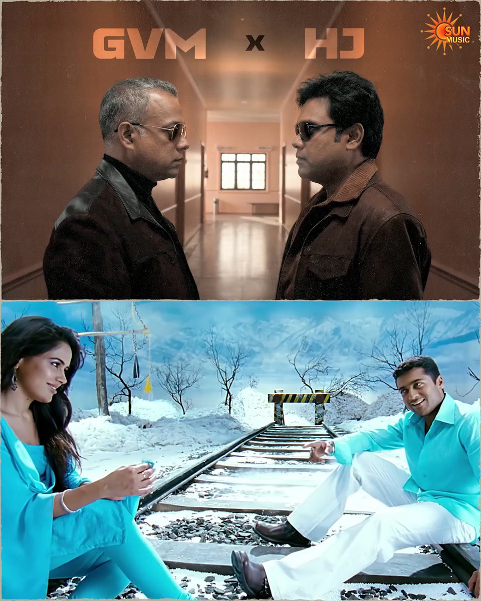 The perfect combo👬🏻 #SunMusic #HBDGvm #HBDGauthamVasudevMenon #HappyBirthdayGauthamVasudevMenon #HappyBirthdayGvm #HarrisJayaraj