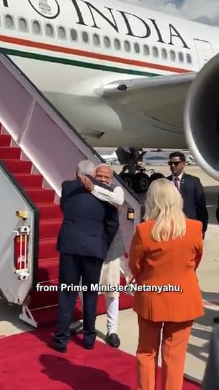 Welcome back to Israel, Prime Minister Narendra Modi! A historic visit underway. 🇮🇱🤝🇮🇳