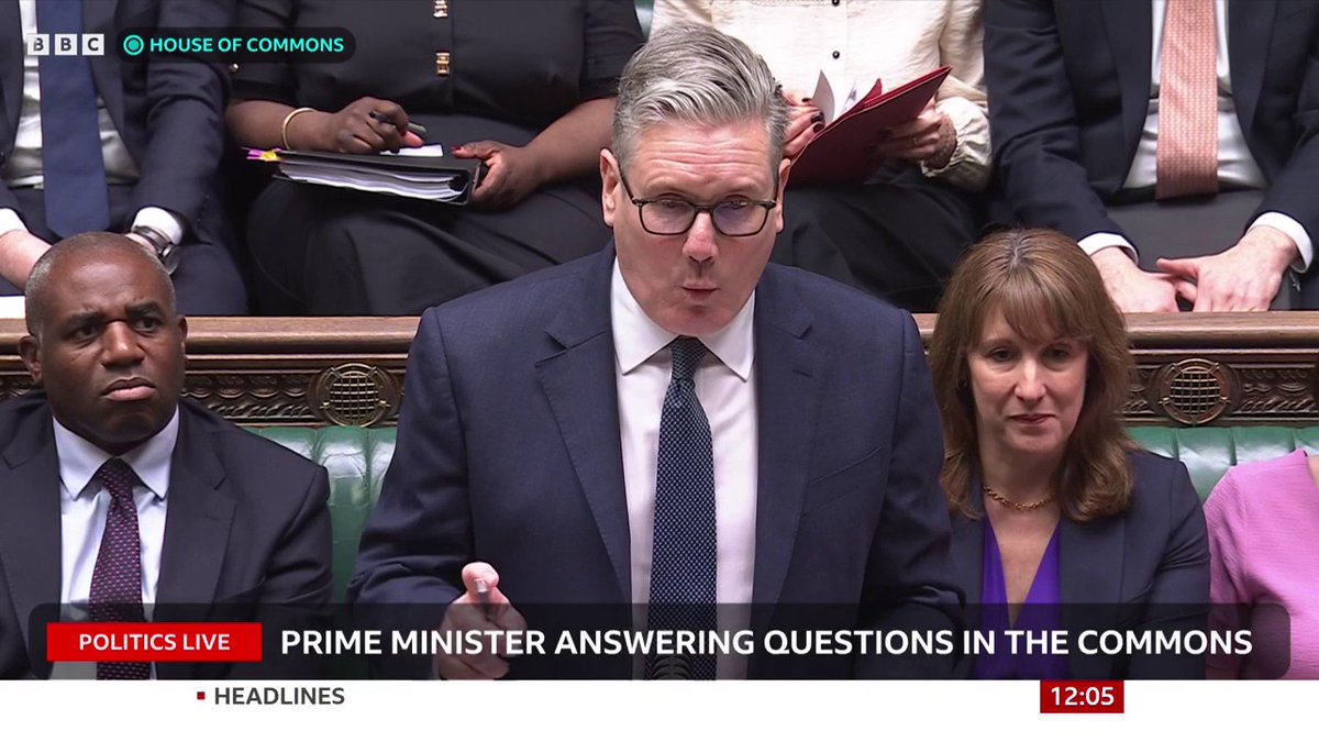 Conservative leader Kemi Badenoch says student loans have become "a debt trap" and asks if the PM will cut their interest rates Keir Starmer responds "we inherited their broken student loans system" #PMQs