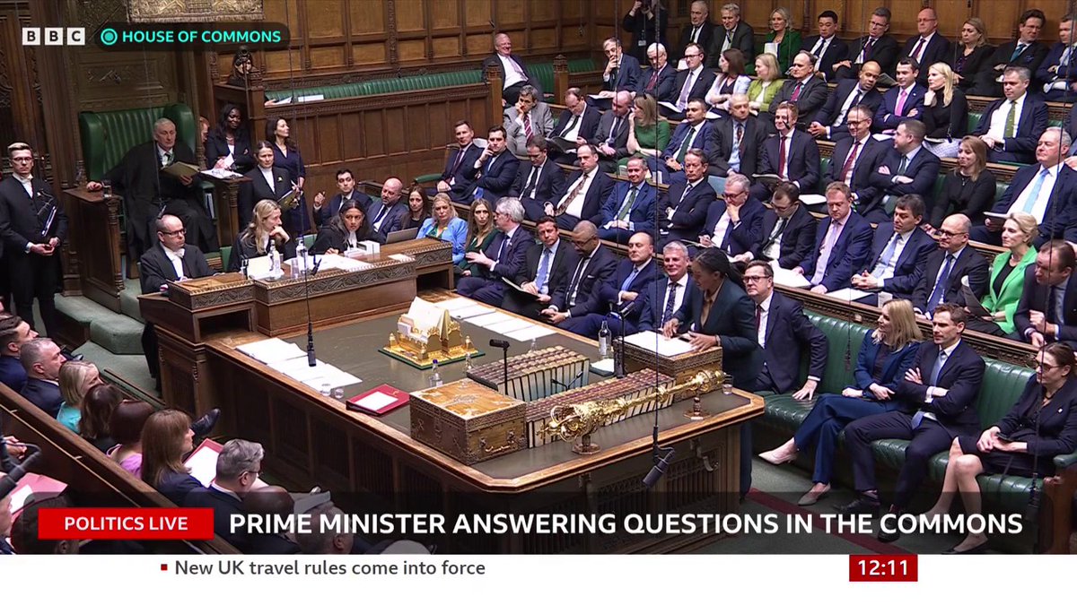 “Young people can’t get jobs, they’re losing hope” Will the PM tell us how he intends to deal with youth unemployment? asks Tory leader Kemi Badenoch Keir Starmer says “every measure we're taking to improve the economy... they oppose it” #PMQs
