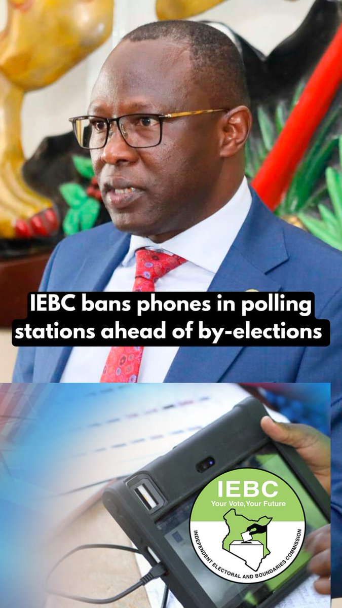 IEBC bans phones in polling stations ahead of by-elections