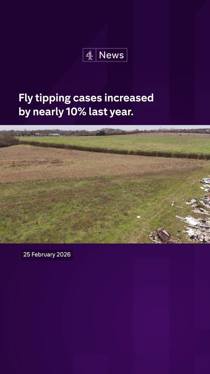 🚨🇬🇧 Meanwhile all across the beautiful English countryside… Fly Tipping has increased by a whopping 10% in just one year - as the UK continues its trajectory to becoming a Third World country. Experts and scientists are completely baffled as to who’s responsible….