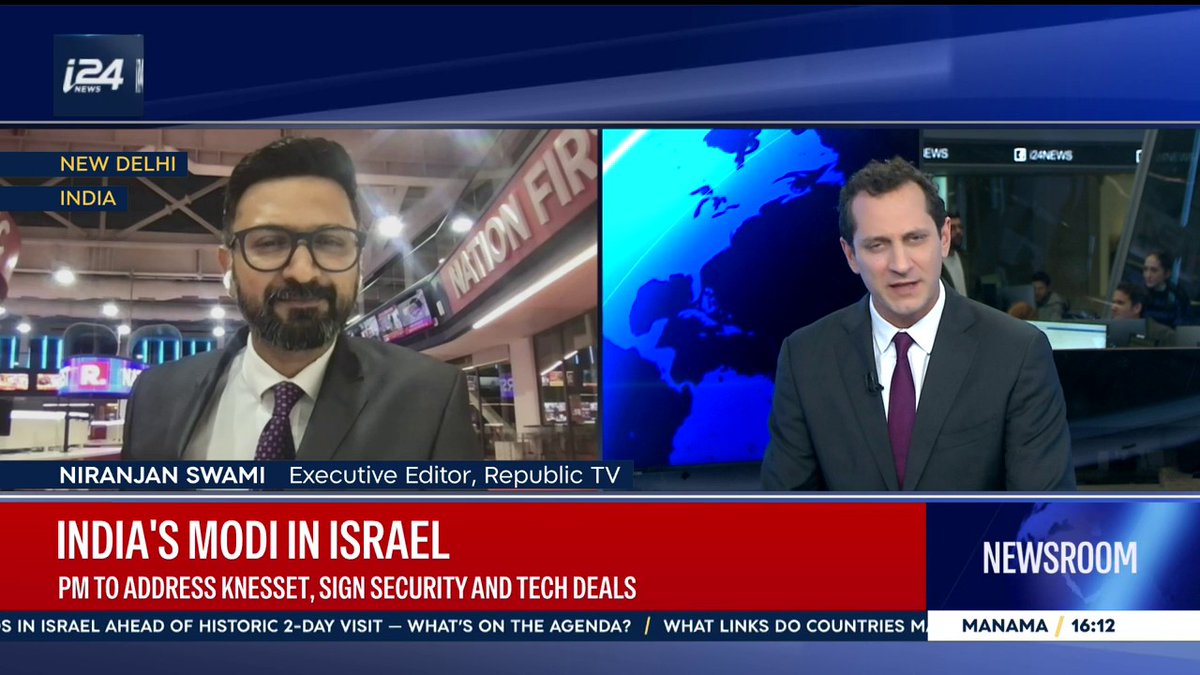 'India continues to maintain strong relations with Russia, Iran, and Israel. We clearly differentiate Hamas terrorists from a Palestinian state, while maintaining strong ties with Israel' Niranjan Swami, Executive Editor of Republic, joins David Matlin