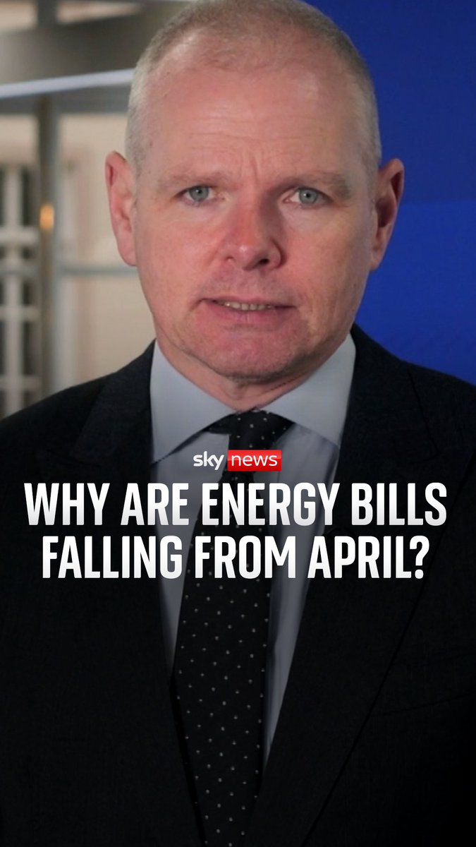 Energy bills will fall significantly from April - but by how much and why? Sky's Paul Kelso explains what this means #Energy #money #bills #energybills