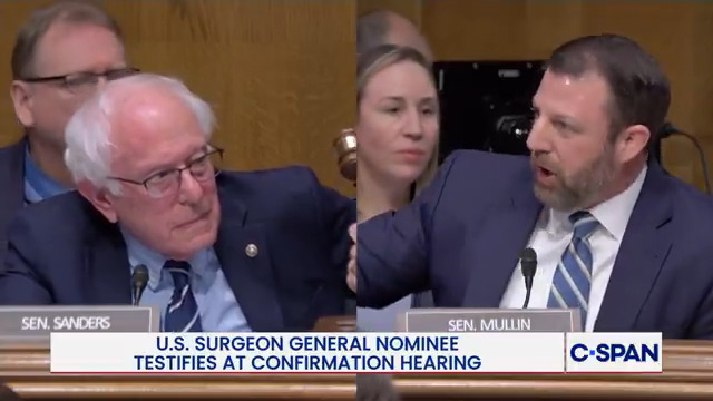 .Markwayne Mullin to Sen. Bernie Sanders: "I didn't ask your opinion on that -- and if I cared about your opinion, I would ask you. I don't care about your opinion. You're a part of the system. You're a part of the problem. You've been sitting here longer than I've even been alive."