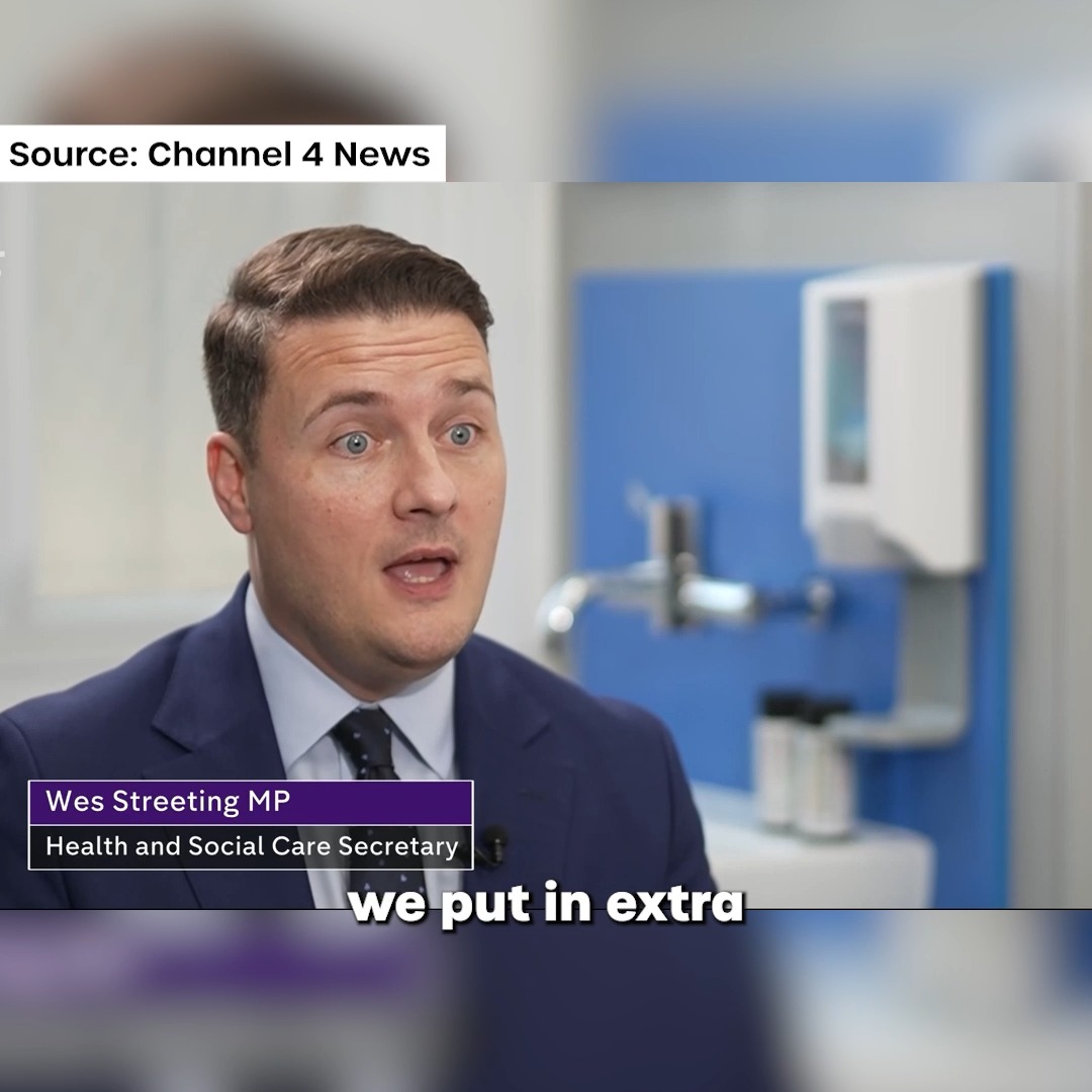 We're investing a further £485 million in general practice this year under the new GP contract. That means more GPs will be recruited and patients get better care, including same-day urgent appointments. @WesStreeting explains more on Channel 4 News 👇