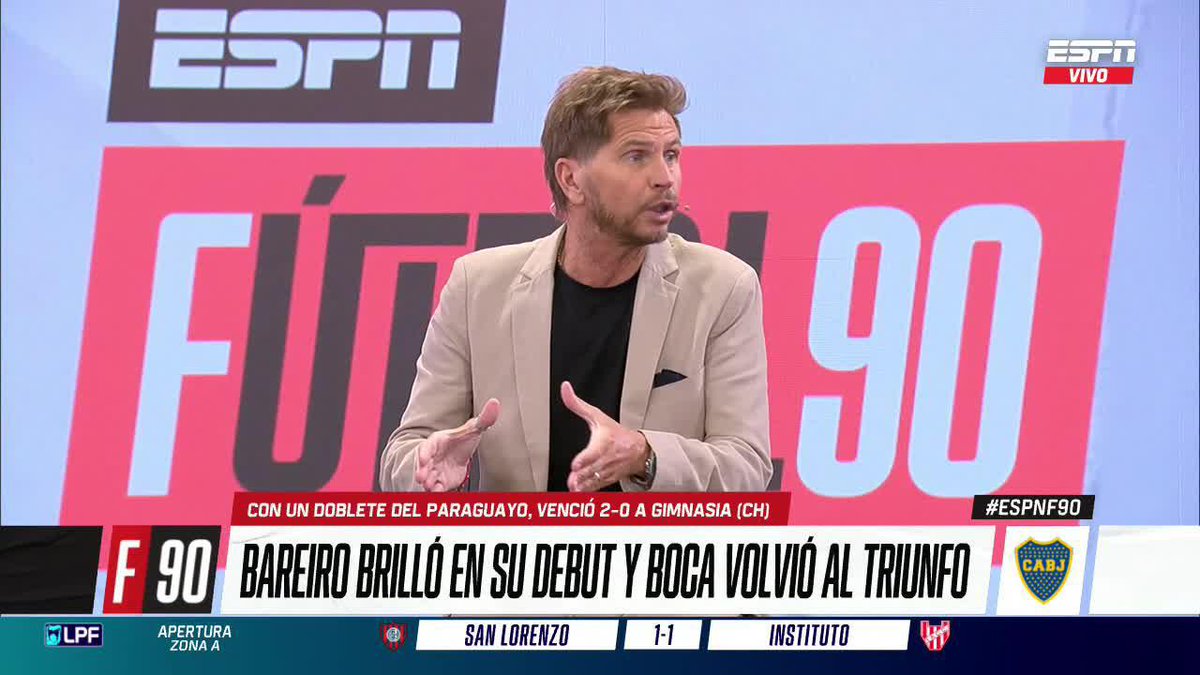 🤣 "EL PALERMO GUARANÍ" Gran momento en el inicio del programa: ¿ES EL PARAGUAYO BAREIRO EL 9 MODELO QUE NECESITA BOCA? ▶️ Mirá #ESPNF90 en el Plan Premium de #DisneyPlus