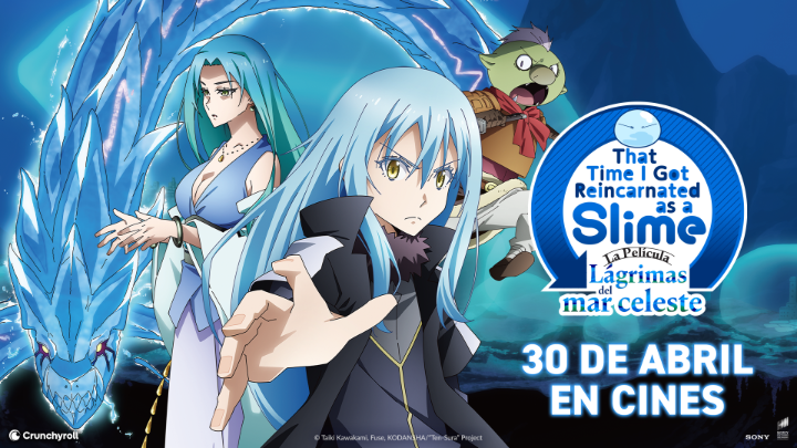 ¡Tu slime favorito está de vuelta, ahora EN CINES! 👑 That Time I Got Reincarnated as a Slime La Película: Lágrimas del mar celeste, en cines el 30 de abril, en VOSE y con doblaje castellano ✨
