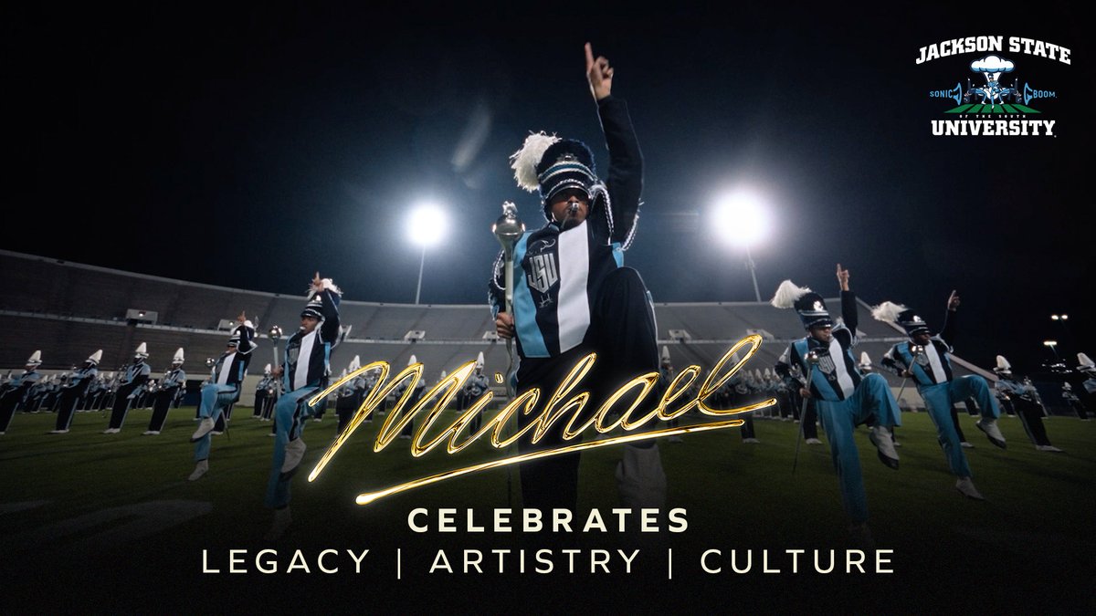 Celebrating legacy, artistry, and culture: Jackson State University’s Sonic Boom of the South. Who’s next? #MichaelLegacy #MichaelMovie
