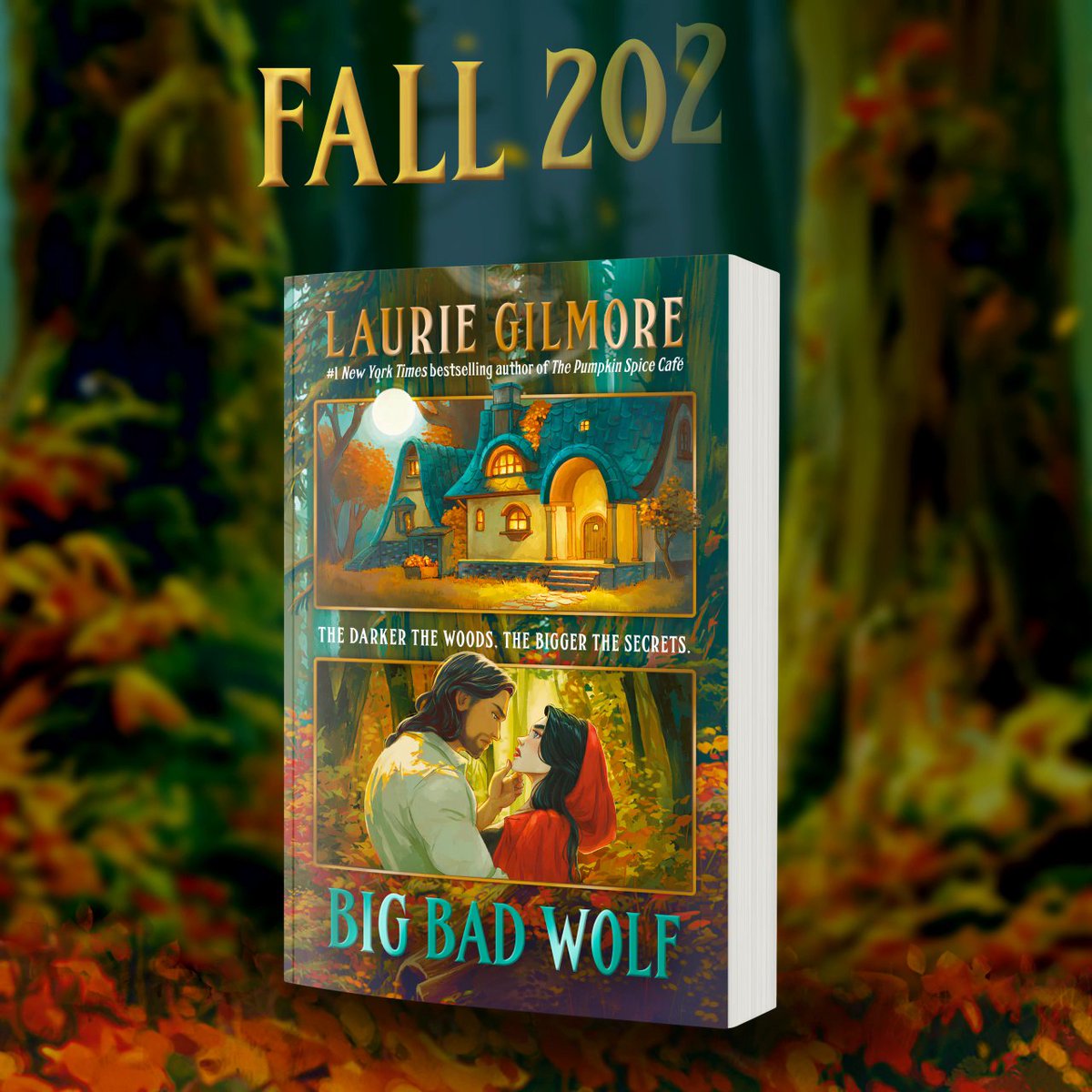 🌲 COVER REVEAL! Your exclusive first look at 'Big Bad Wolf' by Laurie Gilmore—from the Goodreads Choice Award-nominated author of 'The Pumpkin Spice Cafe' comes a paranormal romance set in small-town Maple Hollow. Out September 2026 from HarperCollins 360. Add it to your shelves!
